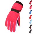 thumbnail image 1 of Bmisegm Kids Ski Snow Gloves Outdoor Youth Skating Snowboarding Windproof Boys Girls Winter Gloves Print Ski Mittens Hot Pink L, 1 of 5