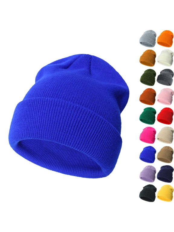 Kids Winter Hat Children Soft Knit Unisex Kids Boys Girls Warm Blue