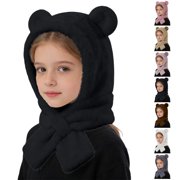 Bmisegm Kids Winter Hat with Scarf and Ear Soft Lined Boys Girls Toddler Cold Weather