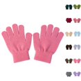 thumbnail image 1 of Bmisegm Kids Winter Knitted Gloves Kindergarten Children Autumn Cold Season Full Finger Insulated Cute Five Finger Mittens Pink, 1 of 4
