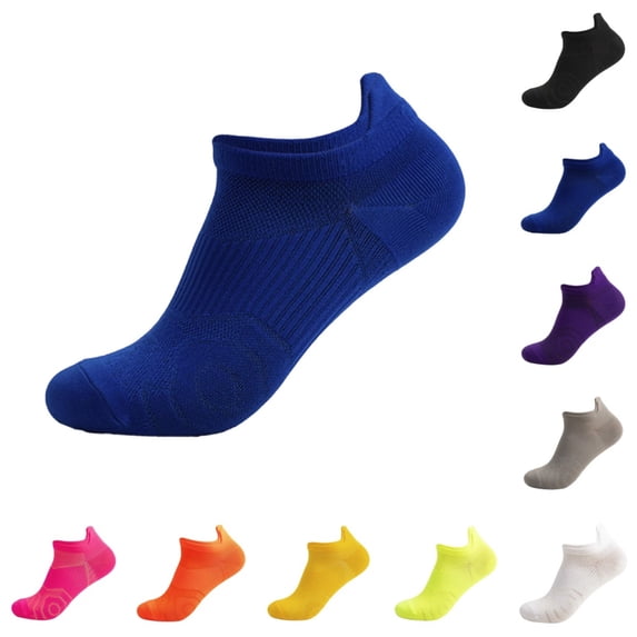 Bmisegm Mens Ankle Socks Outdoor Sports Fitness Running Thin Shallow Cut Summer Breathable Quick Drying Boat Socks for Men and Women Blue