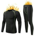 thumbnail image 1 of Bmisegm Mens Thermal Underwear Mens Thickening and Quick Heating Clothing Pant Set Thermal Underwear for Women Green XL, 1 of 9