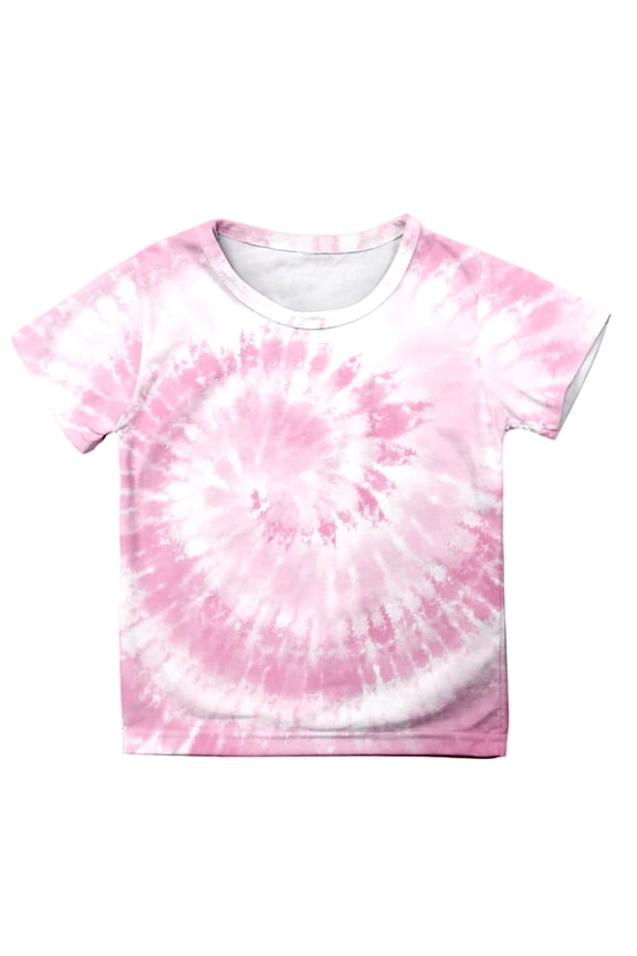 Shirt Kids Kids Toddler Baby Girls Spring Summer Colorful Print Short Sleeve T-Shirt Clothes Cute Casual Top 100 Days of School Shirt Boys 8-9 Years 140