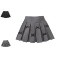 thumbnail image 1 of Bmisegm Skirts for Girls High Waist Elastic Pleated Skort with Bow Detail for School and Daily Wear Back to School Clothes 8-9 Years, 1 of 8