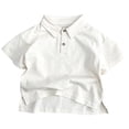 thumbnail image 1 of Bmisegm Tops Boys Shirt Kids Short Sleeve Tops Casual Summer T-Shirt For Toddler Boys Girls Comfortable Breathable Daily Wear 100th Day Of School Shirt Boys 3-4 Years 100, 1 of 2