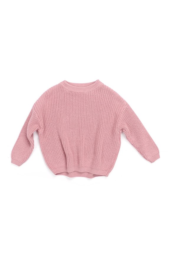 Tops Custom Kids Girl Sweater Oversize Pullover Baby Boys Girls Kitted Jumper Long Sleeve Casual Top Girls Long Sleeve Tops 6-9 Months 9