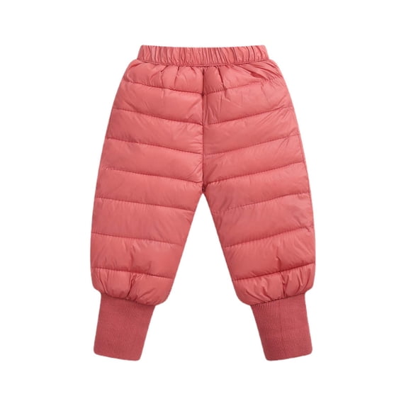 Bmisegm Toddler Boy Pants Baby Boys Girls Down Pants Windproof Warm Trousers Lightweight Winter Pants pants for boys 12-18 Months 90