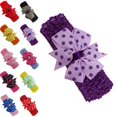 thumbnail image 1 of Bmisegm Toddler Headbands Baby Girls Cute Floral Prints Flower Bowknot Elastic Headband Toddler Hair Ties G,One Size, 1 of 3