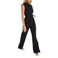 thumbnail image 1 of Bmisegm Versatile Solid Color Fashionable and Sexy Women's Sleeveless Slim Wide Leg Jumpsuit Womens Jumpsuit Black S, 1 of 6