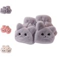 thumbnail image 1 of Bmisegm Warm Gloves for Women Convertible Mitten Style Cat Accent Touchscreen Button Detail Cold Weather Gloves Grey One Size, 1 of 5