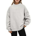 thumbnail image 1 of Bmisegm Women Oversized Sweatshirt Turtleneck Pullover Long Sleeve Tops Fall Clothing Sweatshirts for Women Grey XL, 1 of 7