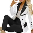 thumbnail image 1 of Bmisegm Women's Casual Fashion Suit Women's Suit Womens Pant Suit White XXL, 1 of 4