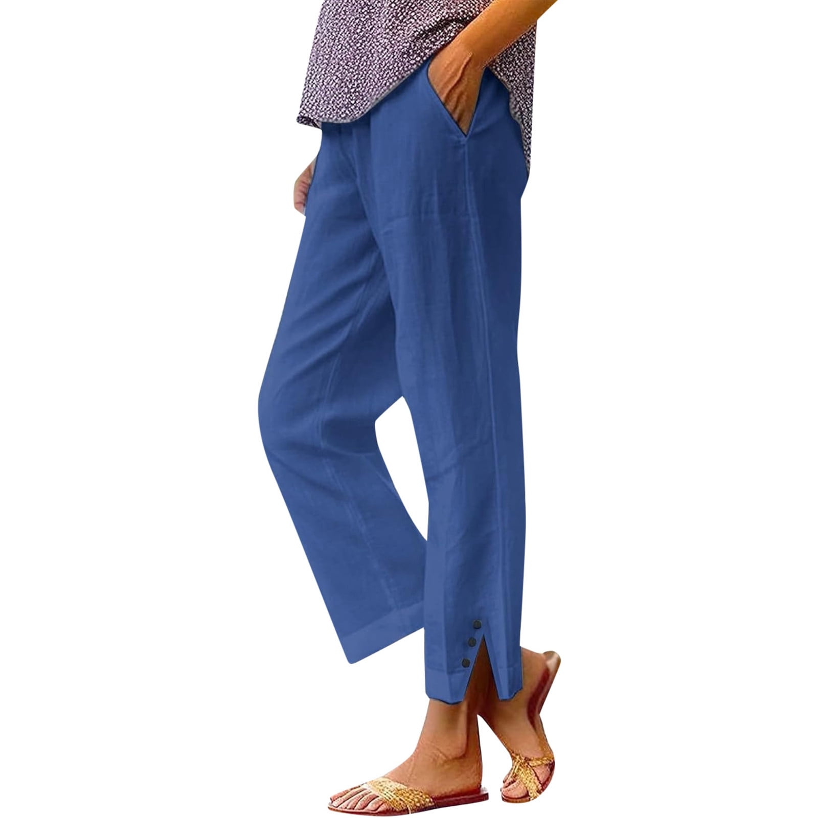 Bmisegm Women's Casual Pants Stylish Outdoor Party Trousers Comfortable ...