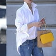thumbnail image 1 of Bmisegm Women's Casual Solid Color Elegant Business Long Sleeve White Shirt to ps Blouses for Women White L, 1 of 4