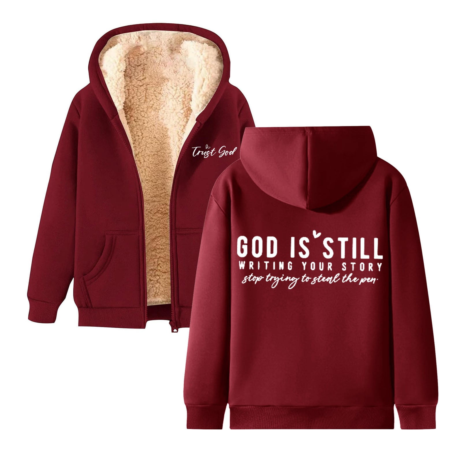Women Hoodie With Front And Back Prints 02022470711
