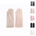 thumbnail image 1 of Bmisegm Womens Snow Gloves Winter Thermal Lambswool Cold Weather Riding Skiing Sports Windproof Touchscreen Warm Mittens Khaki, 1 of 5
