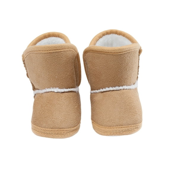 Bmnmsl Baby Boots Winter Warm Soft Sole Fluffy Cute Non Slip Shoes for Newborn Infant