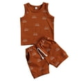 thumbnail image 1 of Bmnmsl Baby Summer Set Short Sleeve Tank Top Shorts Set, 1 of 5