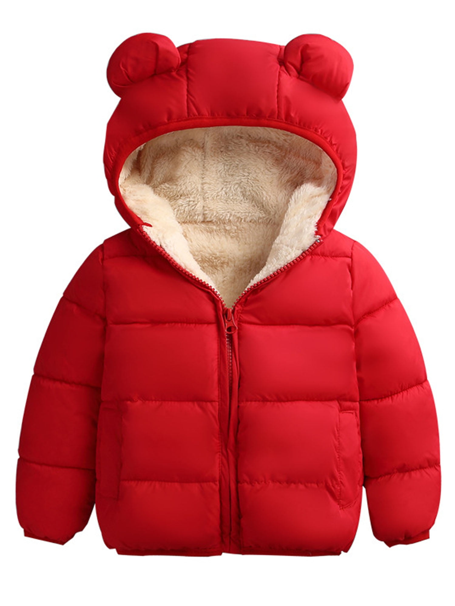  linqin Brown Plain Toddler Fleece Jacket With Hood Boys  Outerwear Jackets Pink Fall Baby Boy Clothes 6T: Clothing, Shoes & Jewelry