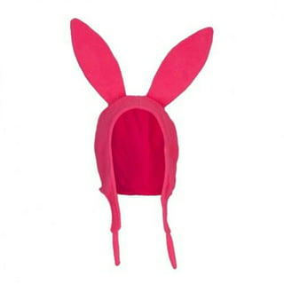 Pink Bunny Ear Flap Hat Newborn to Adult Louise Belcher Hat