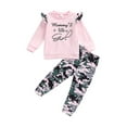 thumbnail image 1 of Bmnmsl Girl Sets Long Sleeve Tops Camouflage Trousers, 1 of 6