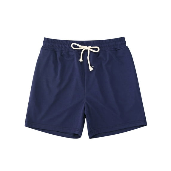 Bmnmsl Men Jogger Sweat Shorts Gym Running Shorts Solid Color Pants