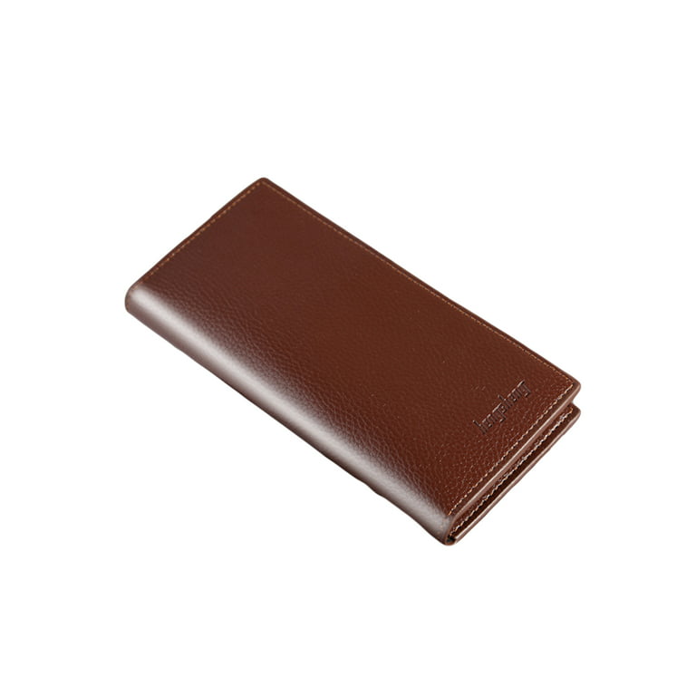PU Leather Men Wallet ID Card Holder Money Clips Sollid Thin