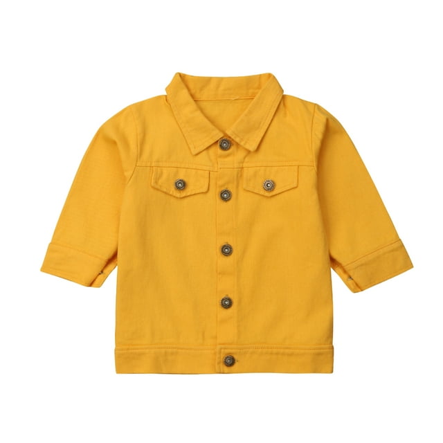 Bmnmsl Princess Kids Baby Girls Boys Denim Jacket Button Coat Outerwear Tops Clothes