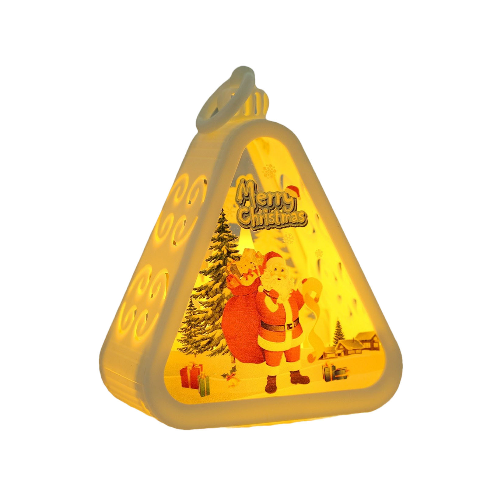 Bmnokb Christmas Lantern, Christmas Flameless LED Candle Lantern