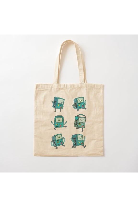 Bmo Design 4 Canvas Tote Bags, Reusable Shopping Bag