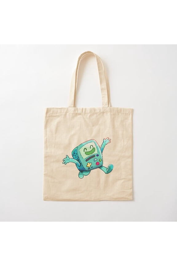 Bmo From Adventure Time Canvas Tote Bags, Reusable Shopping Bag