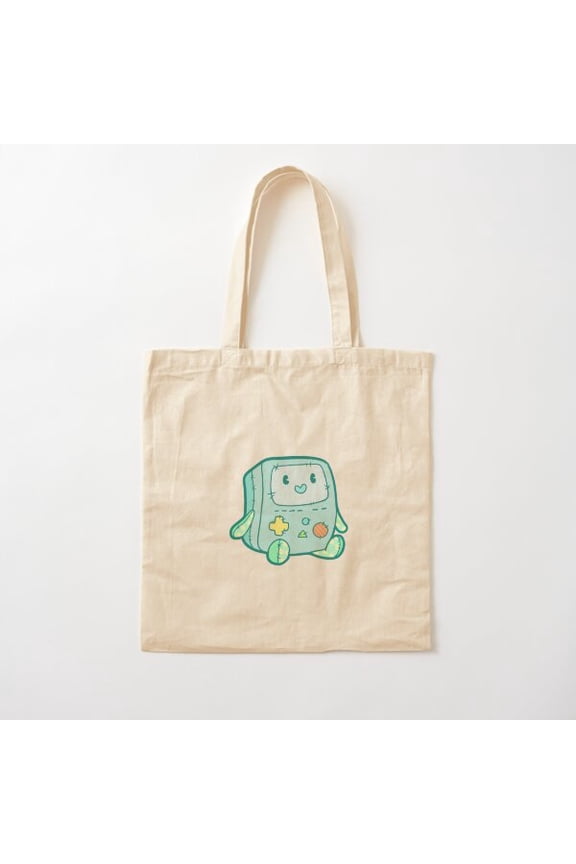 Bmo Plushie Canvas Tote Bags, Reusable Shopping Bag