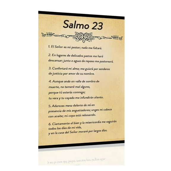 Bmotaso Salmo 23 En Español Para Pared Bible Verse Wall Art Scripture Biblical Psalm 23 Canvas Painting Christian Prayer Room Office Living Home Decor Gifts