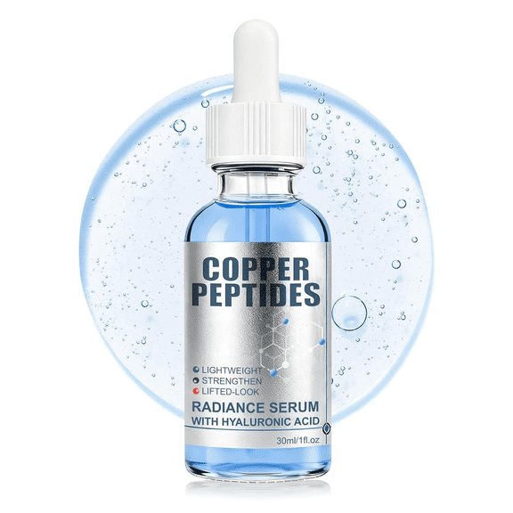 Bmrewax GHK-Cu Copper Peptide Serum Moisturizing,Lightweight Deep Hydration Face Serums for Face,Household Daily Necessities 1.01oz