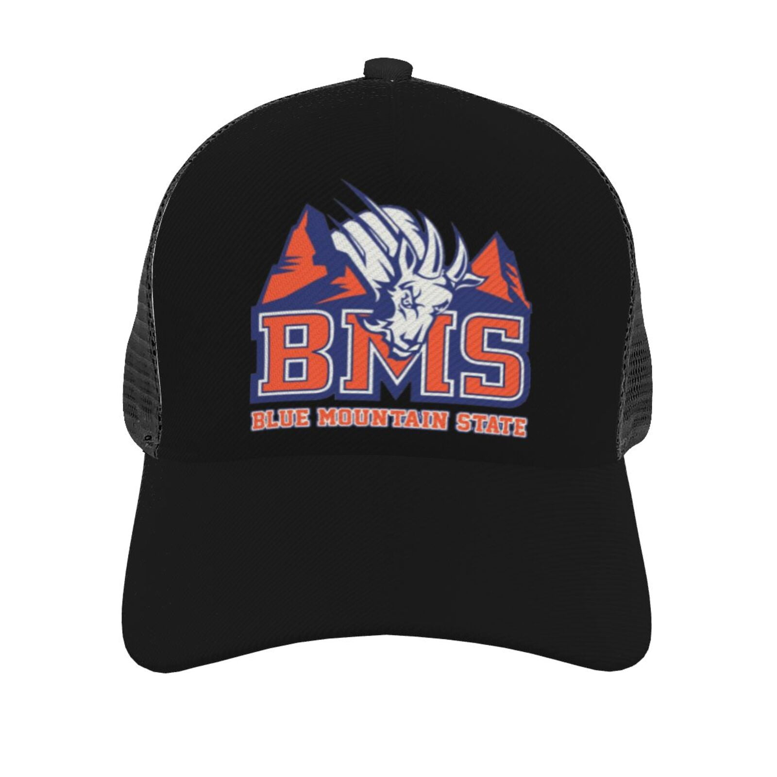 Bms - Blue Mountain State Curved Brim Mesh Baseball Cap Casual Sun Hat ...