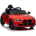 thumbnail image 1 of Bmw M4 12v Kids Electric Car with Parent Remote, Battery Powered Cars for Kids, Three Speed Adjustable,Power Display, Usb,Mp3 ,Bluetooth,Led Light,Story, Ride On Car for Boy and Girl Ages 3-8, Red, 1 of 10