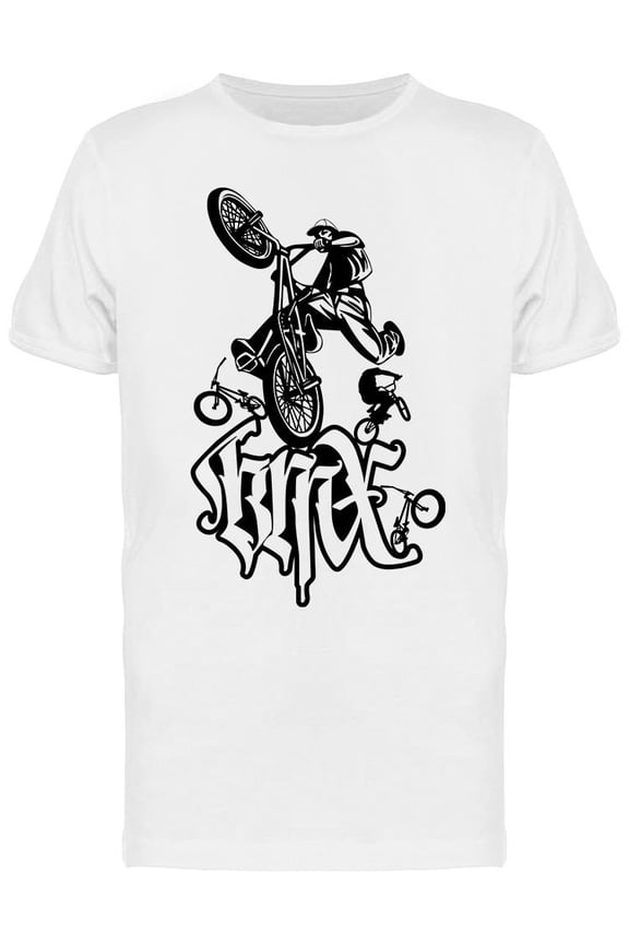 Bmx Freestyle Slogan T-Shirt Men -Image by Shutterstock, Male Medium