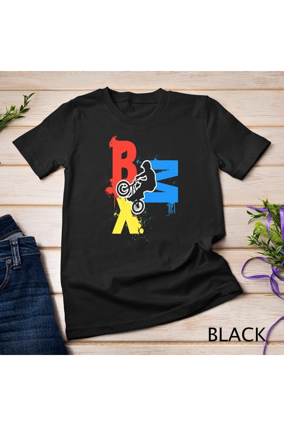 Bmx Racing Bike Rider American Retro T Shirt T-Shirt