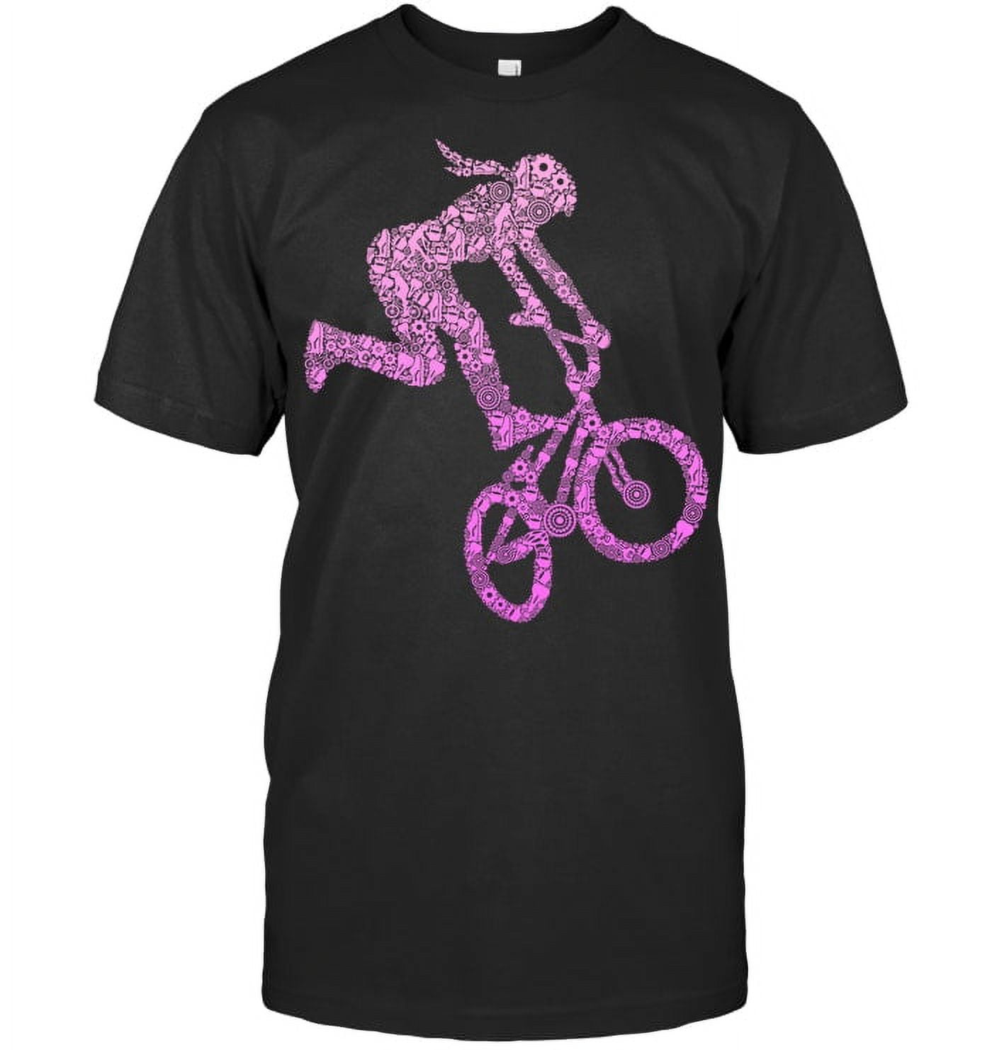 Bmx Rider Girl Bike Bicycle Stunt Racing Kids Girls BMX T Shirt