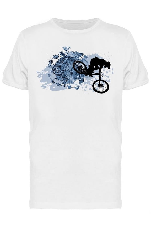 Bmx Rider Graphic T-Shirt Men -Image by Shutterstock, Male x-Large