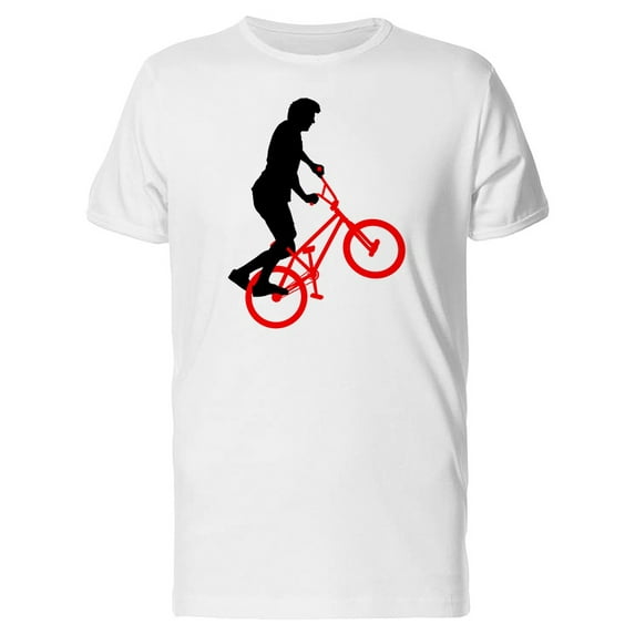 Bmx Rider Silhouette T-Shirt Men -Image by Shutterstock, Male Large