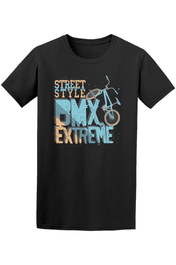 Bmx Riding Extreme Bike T-Shirt Men -Image by Shutterstock, Male Medium