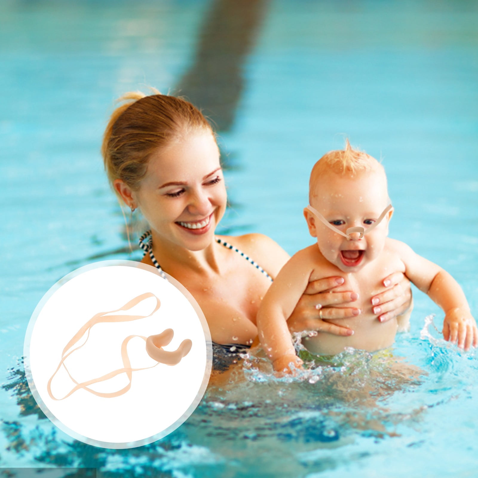 BnGAJN Outdoor & SportSwimming,Comfortable Silicone Plug Swimming ...