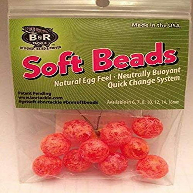 BnR Tackle SBCL20 Soft Beads, 20 mm, Clown, Neutral Buoyancy, 10