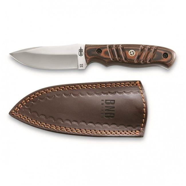 Bnb Knives BNB16651 Mamba Hunter D2 Steel Blade Brown G-10 Fixed Knife