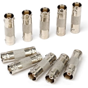 Bnc Female To Female Connector Adapter For Cctv Video Security Camera And Sdi / Bnc Cable, Pack Of 10