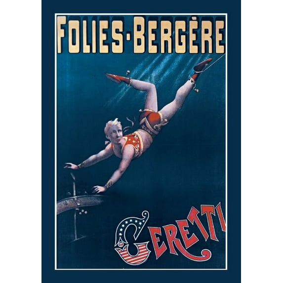 Bnf Affiches Carnet Ligné Folies-Bergère. Ceretti, (Paperback)