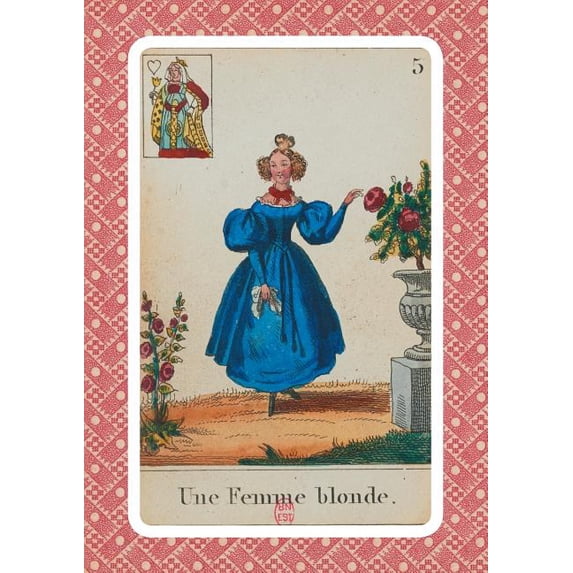 Bnf Cartes a Jouer Carnet Blanc, Cartomancie, Femme Blonde, 18e Siècle, (Paperback)