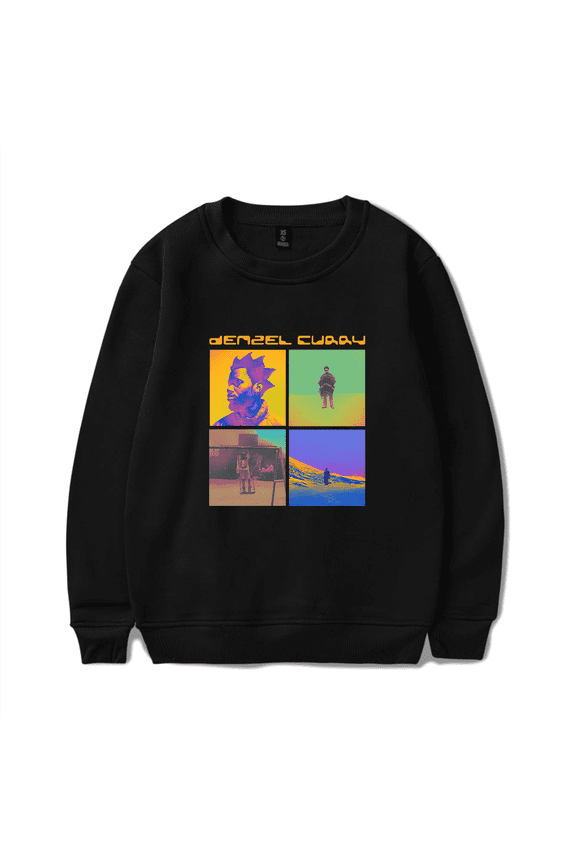 Denzel Curry Merch Long Sleeve Sweatshirt Hoodie Walkin Black Unisex Streetwear Crewneck XXS-4XL 4xl