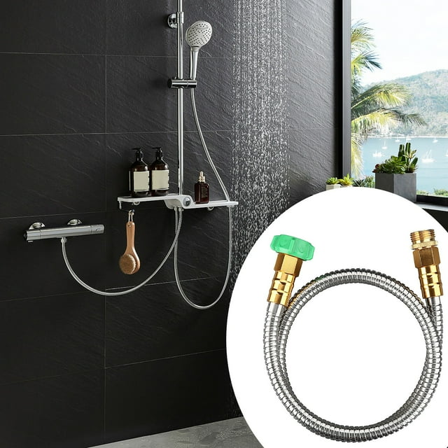 Bnnlsa Fogging Pipes Hose Water Garden Extension Flexible Stainless 3Ft